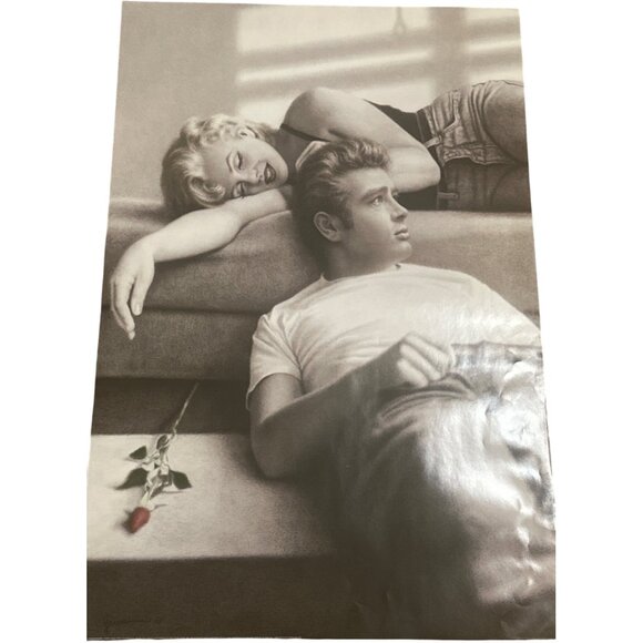 James Dean And Marilyn Monroe Posternull